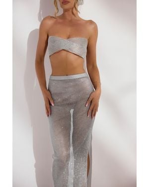 LemonLunar The Diamante Top - Metallic