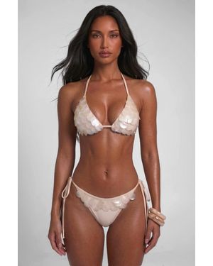 LemonLunar The Zuri Shell Bikini Set - Brown