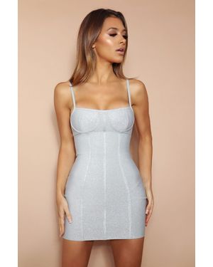 LemonLunar The Tullia Sparkle Bandage Mini Dress - Blue