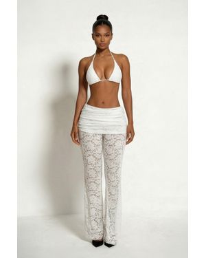 LemonLunar The Cosette Lace Trousers - White