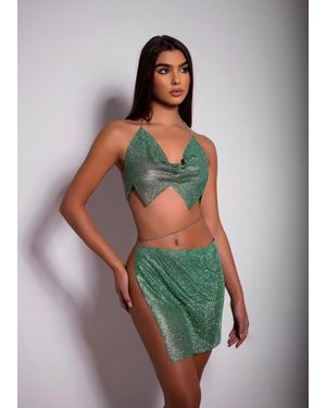 LemonLunar The Natalie Diamante Top - Green