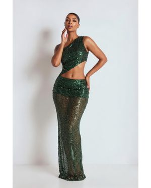 LemonLunar The Sequin Dress - Green
