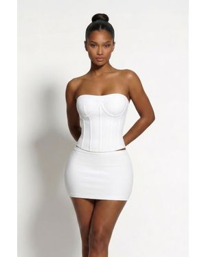 LemonLunar The Inara Bandage Corset Top - White