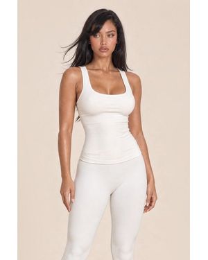 LemonLunar The Square Neck Tank Top - Natural