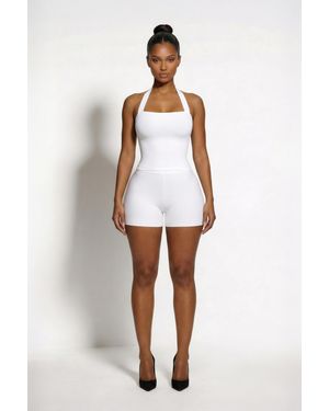 LemonLunar The Zoe Bandage Shorts - White