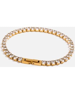 LemonLunar 18K Plated Tennis Bracelet Certí X Lemonlunar - White