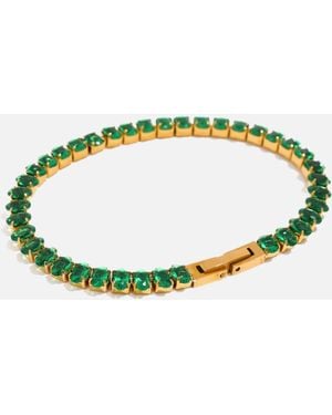LemonLunar 18K Plated Tennis Bracelet Certí X Lemonlunar - Green