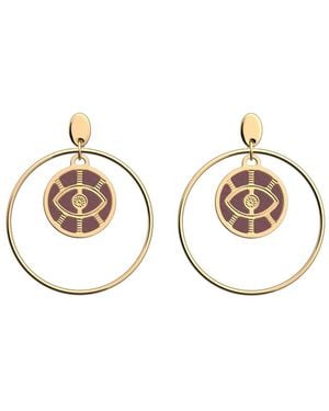 Les Georgettes Boucles d'oreilles Œil Mystique - Métallisé