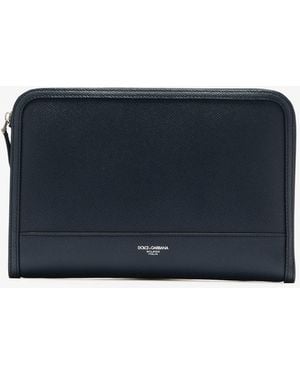 Dolce & Gabbana Atene Clutch Bag - Blue