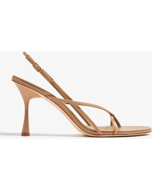 STUDIO AMELIA Wishbone 90 Heel Sandals - White