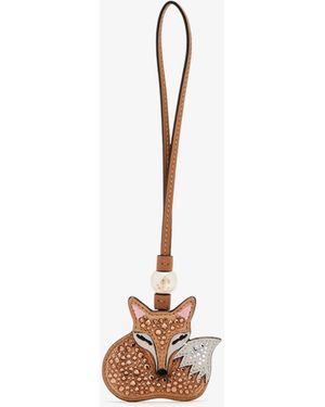Jimmy Choo Fox Bag Charm - White