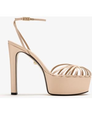 ALEVI Eva Platform Sandals - Natural