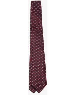 Dolce & Gabbana Micro-Design Jacquard Tie - Purple