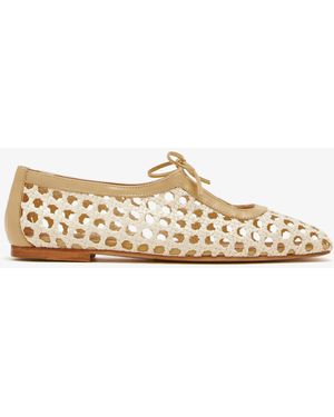 Andrea Gomez Amelia Ballet Flats - White