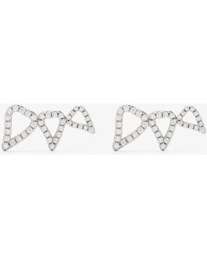 Basliq Climber Earrings - White