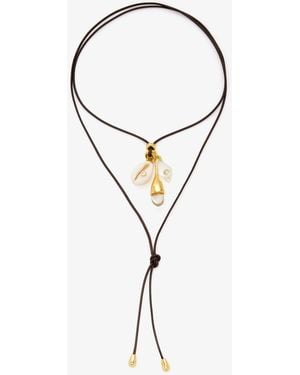 Eliou Marea Charm Wrap Necklace - Brown