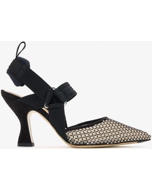 Fendi Colibrì Slingback Pumps - Black