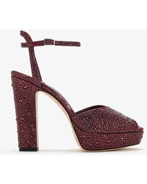 Jimmy Choo Sacaria Platform Sandals - Red
