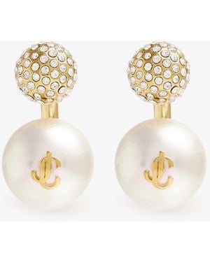 Jimmy Choo Auri Earrings - White