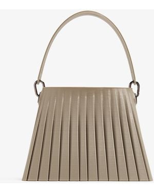 Touchless Classic Pleated Bag - White