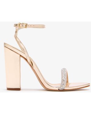 SCHUTZ SHOES Crystal-Embellished Sandals - Natural