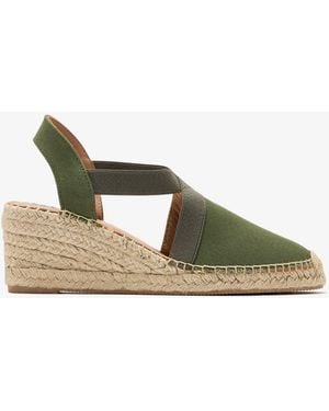 Luna Lucia Wedge Espadrilles - Green