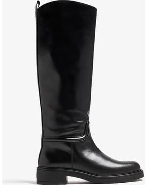 Stuart Weitzman Celia Riding Boots - Black