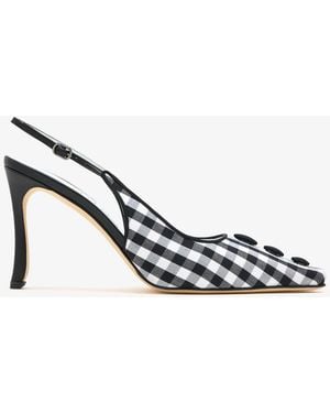 Manolo Blahnik Alexa Slingback Pumps - White