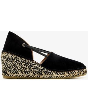 Luna Alba Wedge Espadrilles - Black