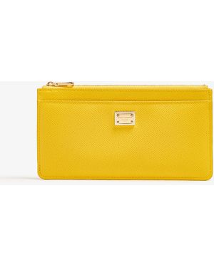 Dolce & Gabbana Large Dauphine Card Holder - Yellow