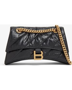 Balenciaga Crush Small Chain Bag - Black