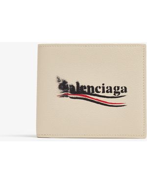 Balenciaga Cash Square Folded Wallet - Natural