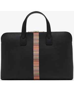 Paul Smith Signature Stripe Slim Folio - Black