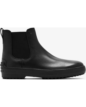 Tod's Gommino Chelsea Boots - Black