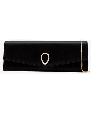 Jennifer Chamandi Le 8 Baguette Clutch - Black