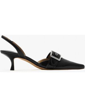 COACH Margot Signature Slingback Pumps - Black