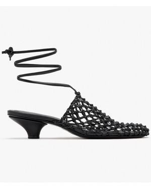 St. Agni Woven Mules - Black