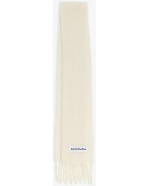 Acne Studios Skinny Mohair Scarf - White