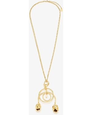 Chloé Tulip Pendant Necklace - White