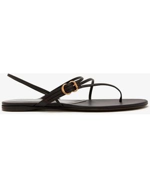 Herbert Levine Leather Sandals - White