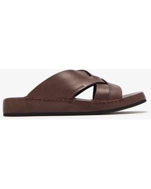 MONOLITHICO Intreccio Sandals - Brown