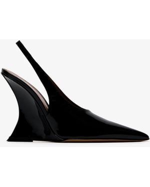Paris Texas Nina Slingback Pumps - Black