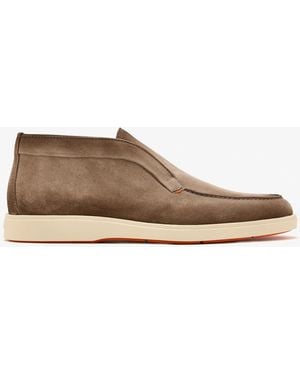 Santoni Suede Desert Boots - Brown