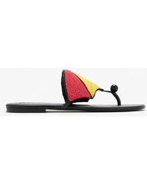 STAUD Umbrella Thong Sandals - White