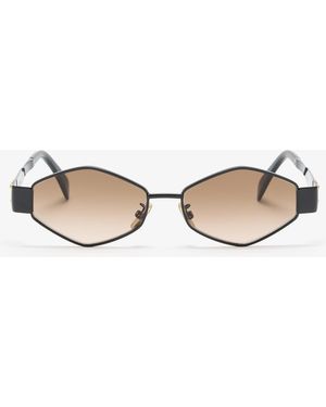 Celine Triomphe Geometric Sunglasses - Natural
