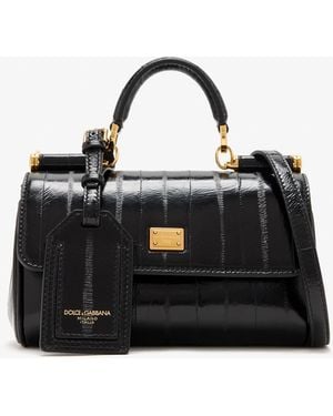 Dolce & Gabbana My Sicily Mini Top-Handle Bag - Black