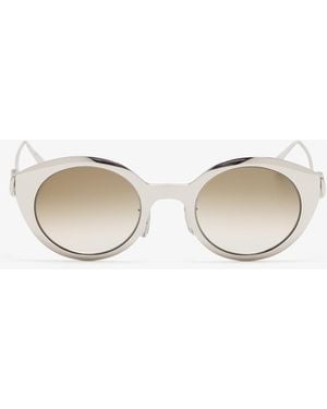 Loewe Coil Round Sunglasses - White