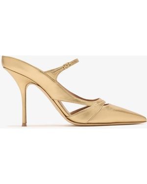 Malone Souliers Patty 90 Mules - Natural