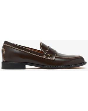 Tod's Leather Penny Loafers - White