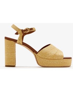 STAUD Jodie Platform Sandals - Metallic
